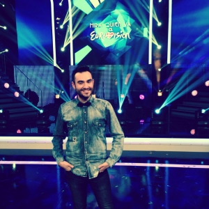 Isaac Urrea en la gala Mira Quién Va a Eurovisión